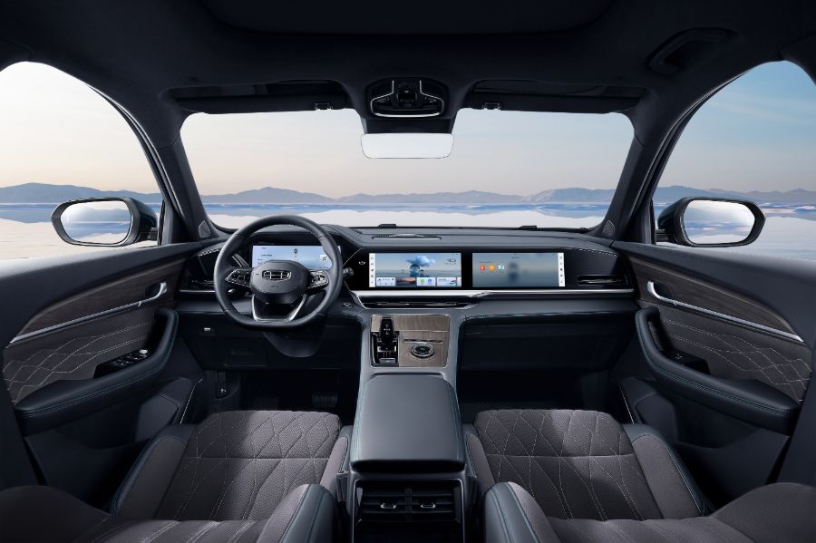 Hình ảnh xe Geely MONJARO Phiên bản HEV - Màu trắng 2025