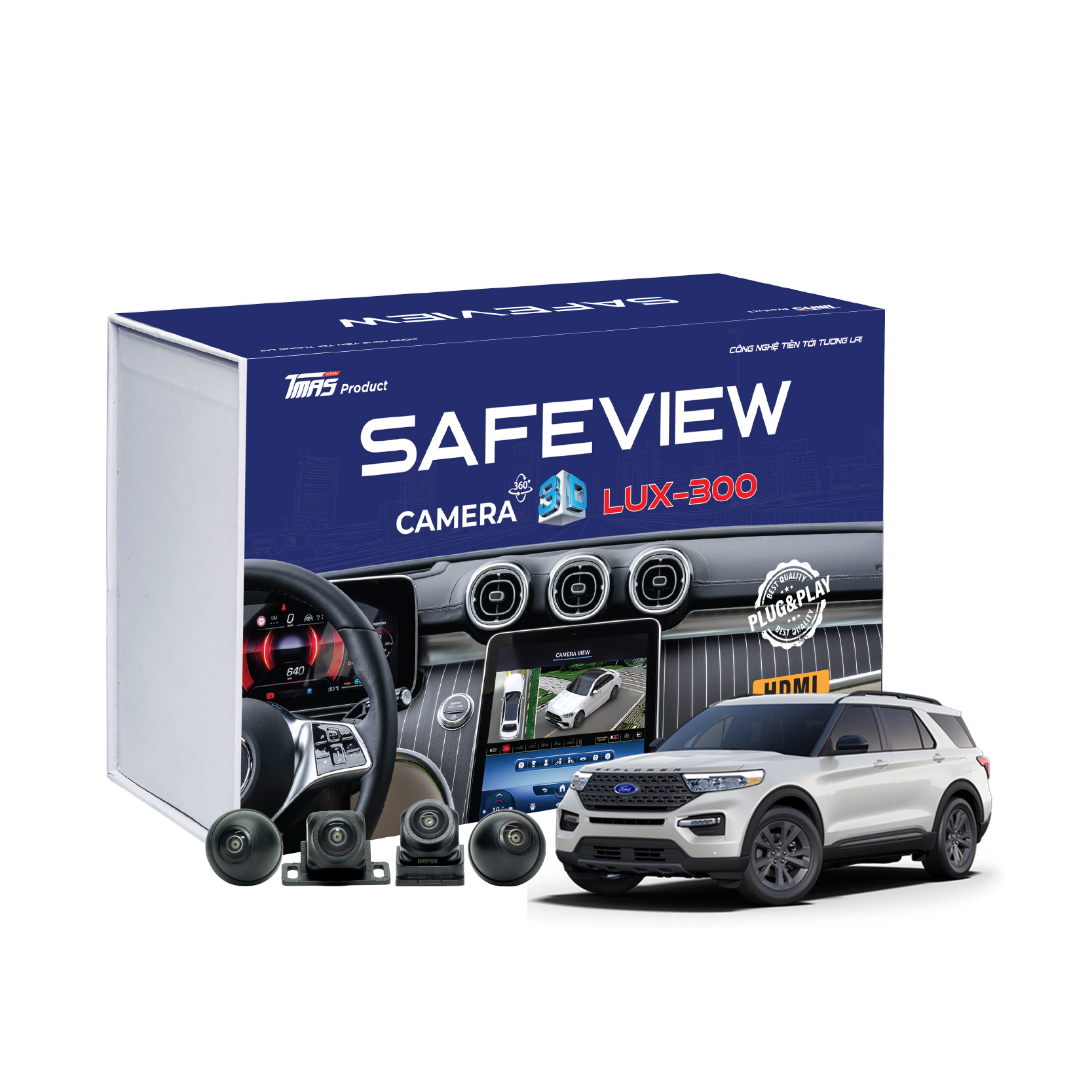Hình ảnh xe Camera 360 SAFEVIEW LUX - 300 Dành riêng FORD (Sync.4)