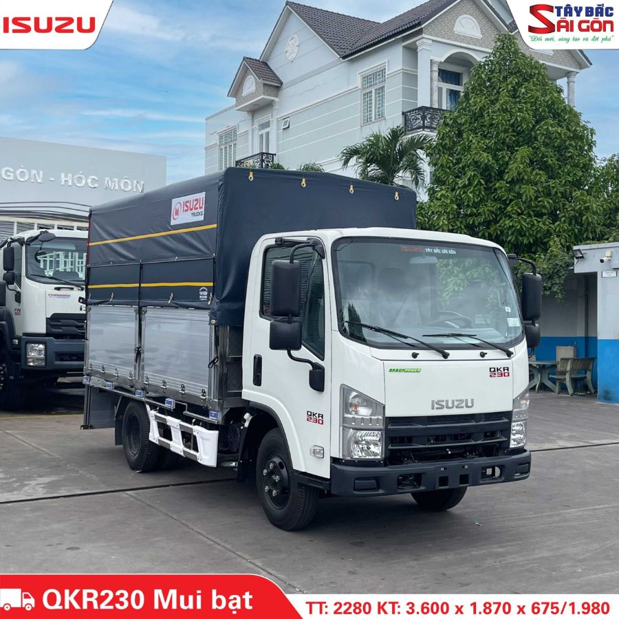 Hình ảnh xe ISUZU QKR230 MUI BẠT E5 2025