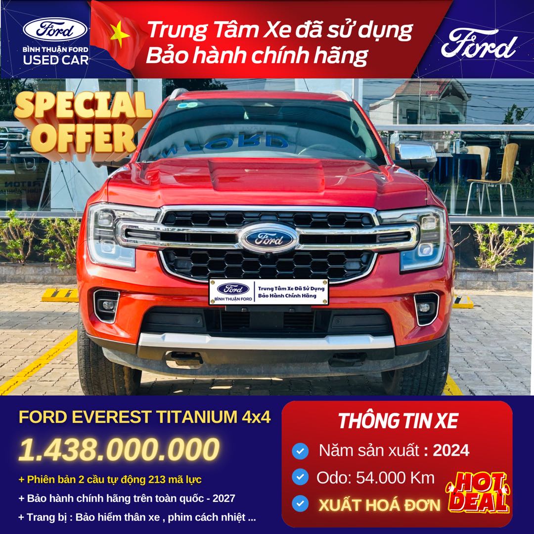 Hình ảnh xe FORD EVEREST TITANIUM 4X4 2024 - 54.000KM
