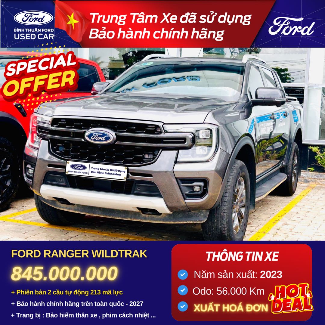 Hình ảnh xe FORD RANGER WILDTRAK 2023 - 56.000KM