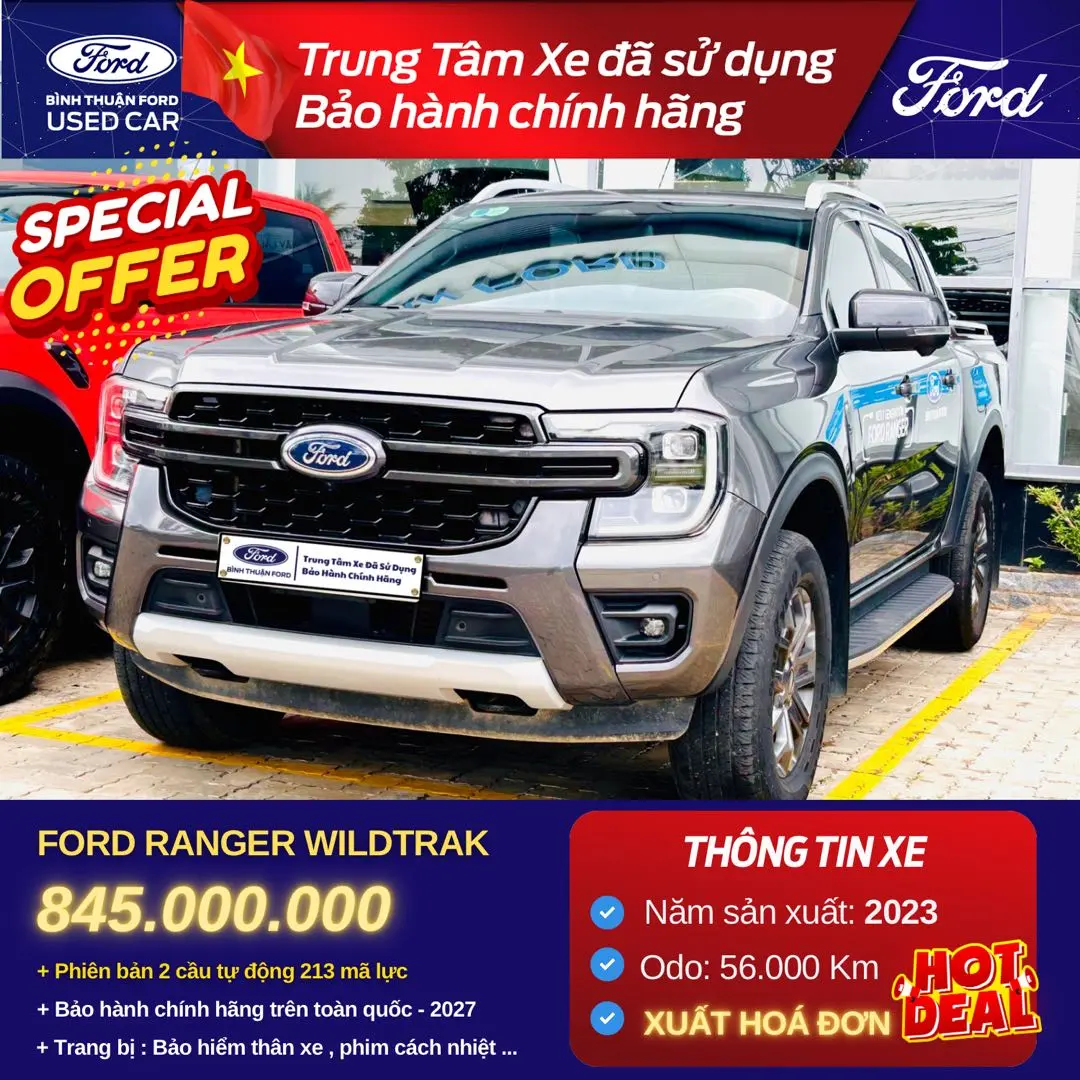 Hình ảnh xe FORD RANGER WILDTRAK 2023 - 56.000KM