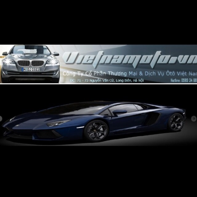 Banner cửa hàng VIỆT NAM Ô TÔ