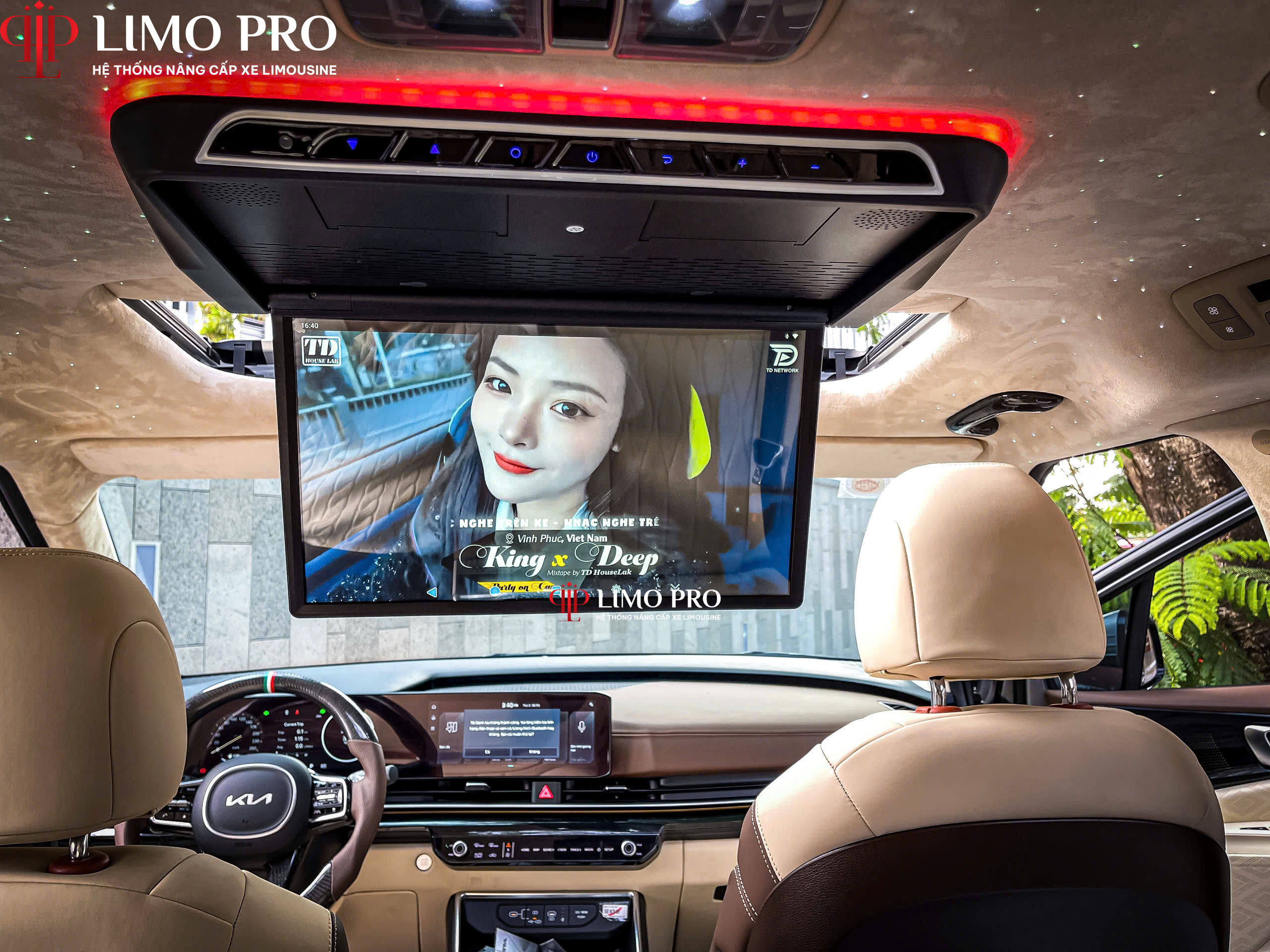 Hình ảnh xe 🌟 NÂNG CẤP NỘI THẤT LIMOUISINE – TONE NÂU KEM SANG TRỌNG, TINH TẾ