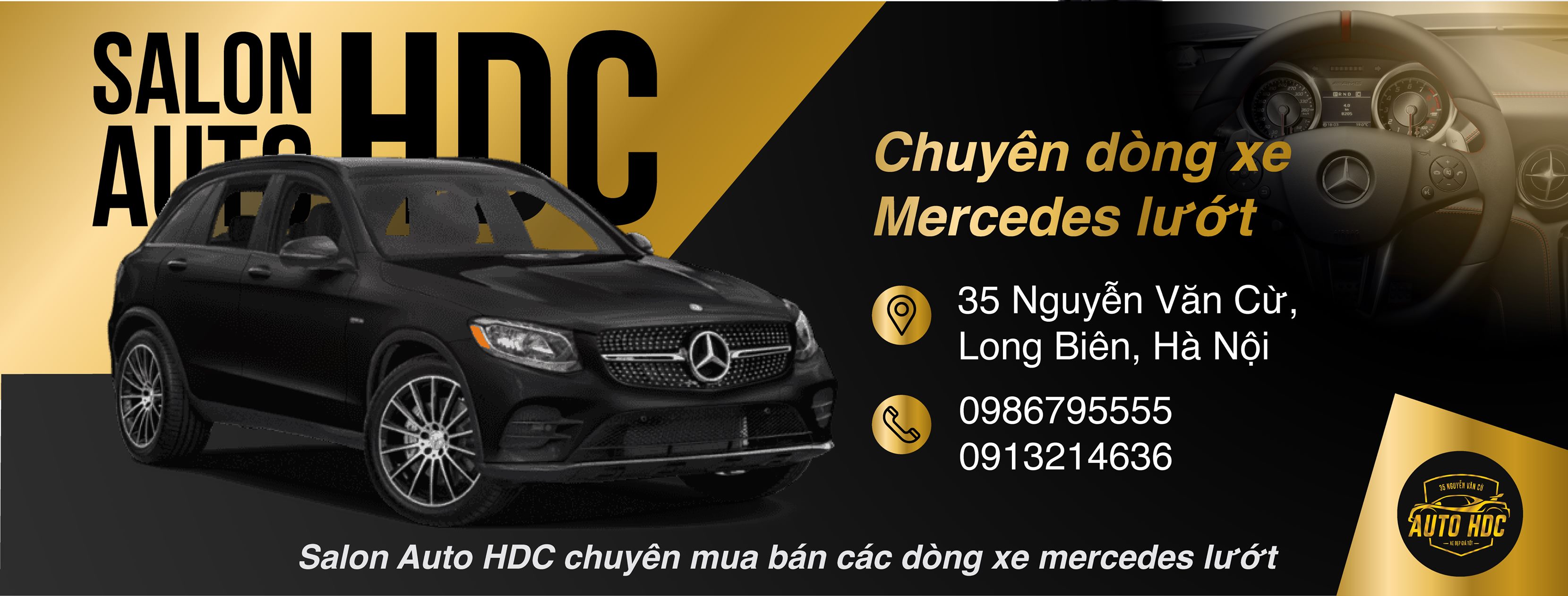 Banner cửa hàng HDC AUTO CENTRE