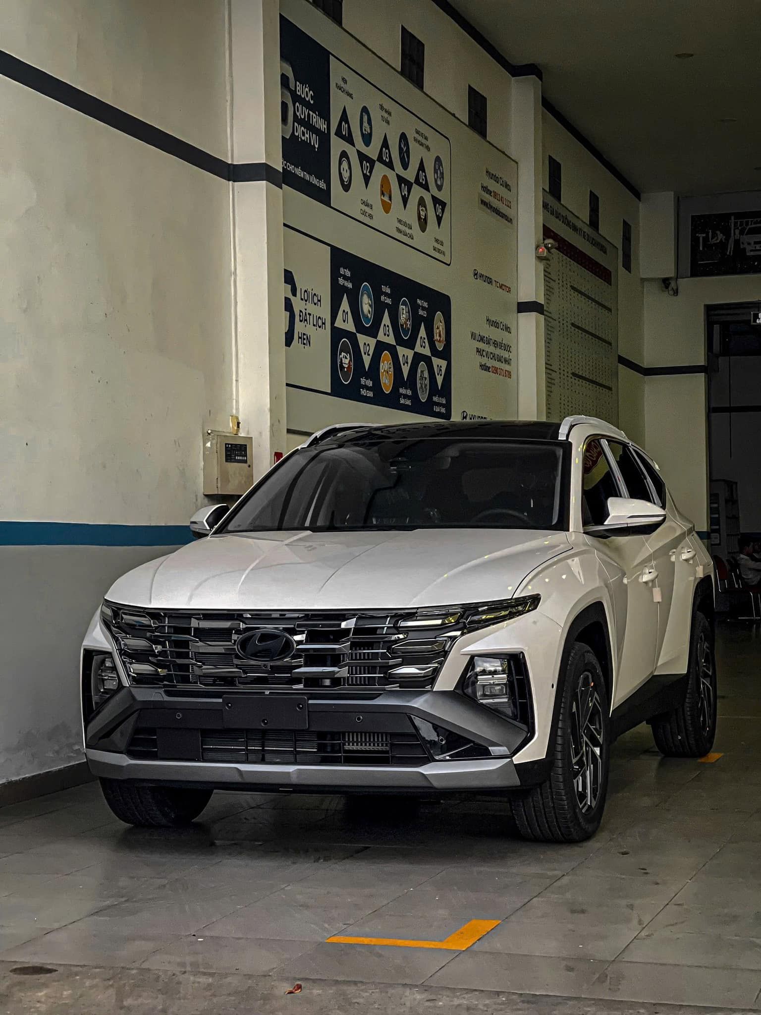 Hình ảnh xe HYUNDAI TUCSON 2025 TRẮNG