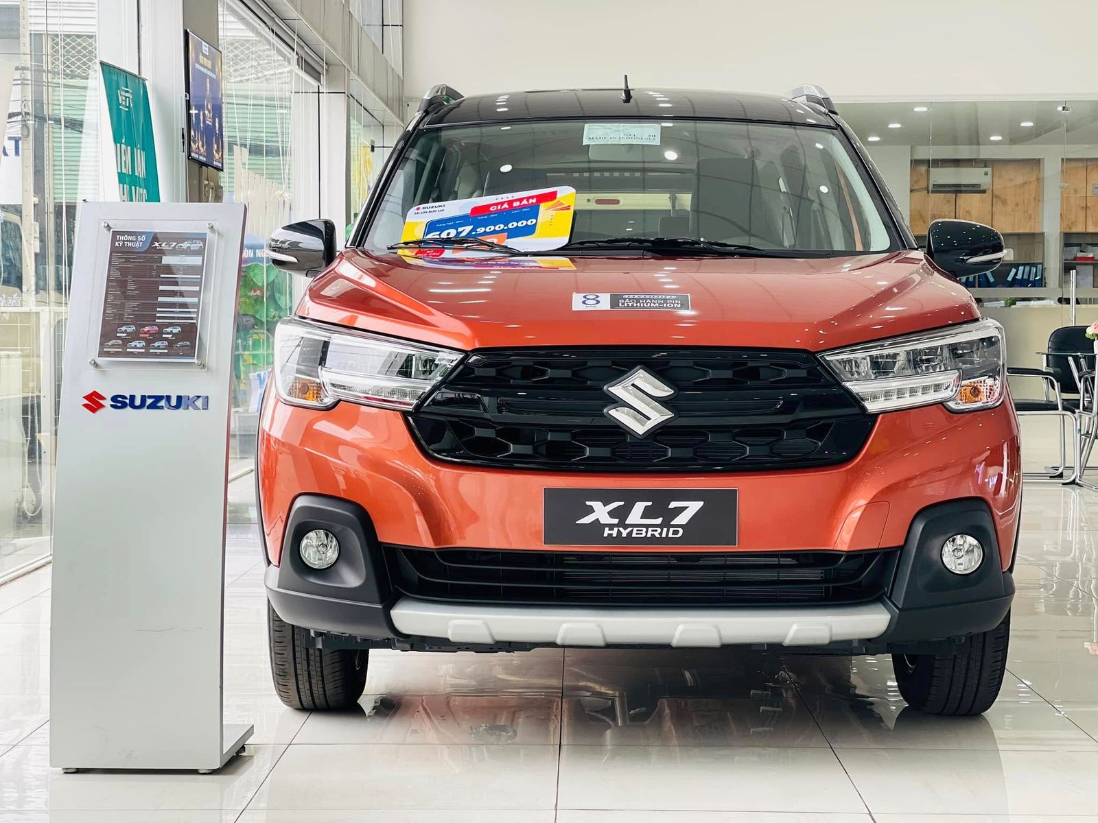 Hình ảnh xe SUZUKI XL7 HYBRID MÀU CAM - 7 CHỖ - NHẬP KHẨU - QUÀ TẶNG HƠN 70 TRIỆU