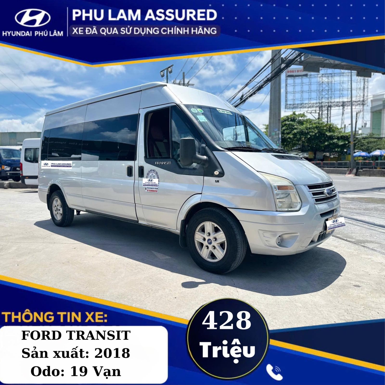 Hình ảnh xe FORD TRANSIT 2018 - XE CÁ NHÂN 1 CHỦ