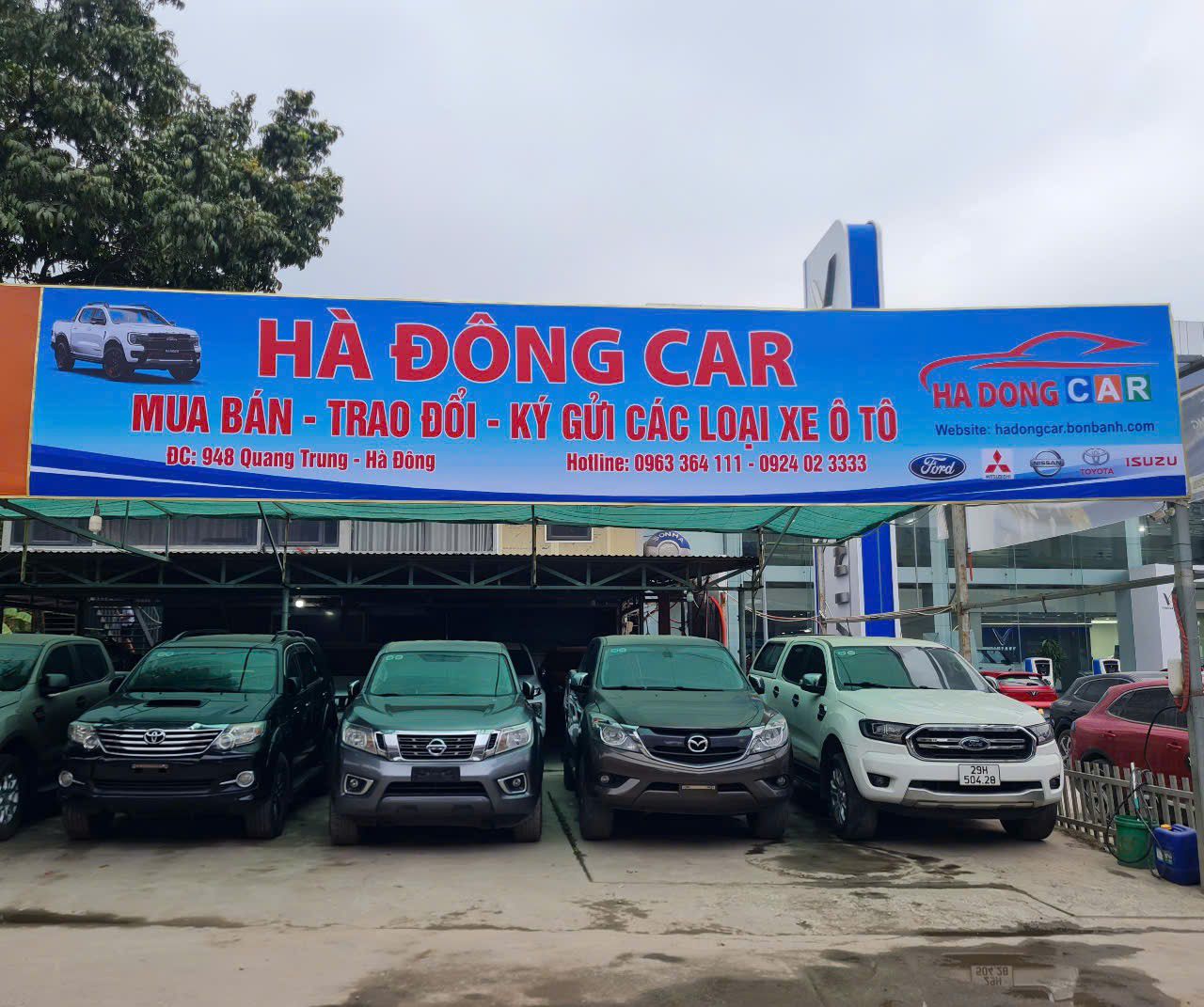 Banner cửa hàng HÀ ĐÔNG CAR