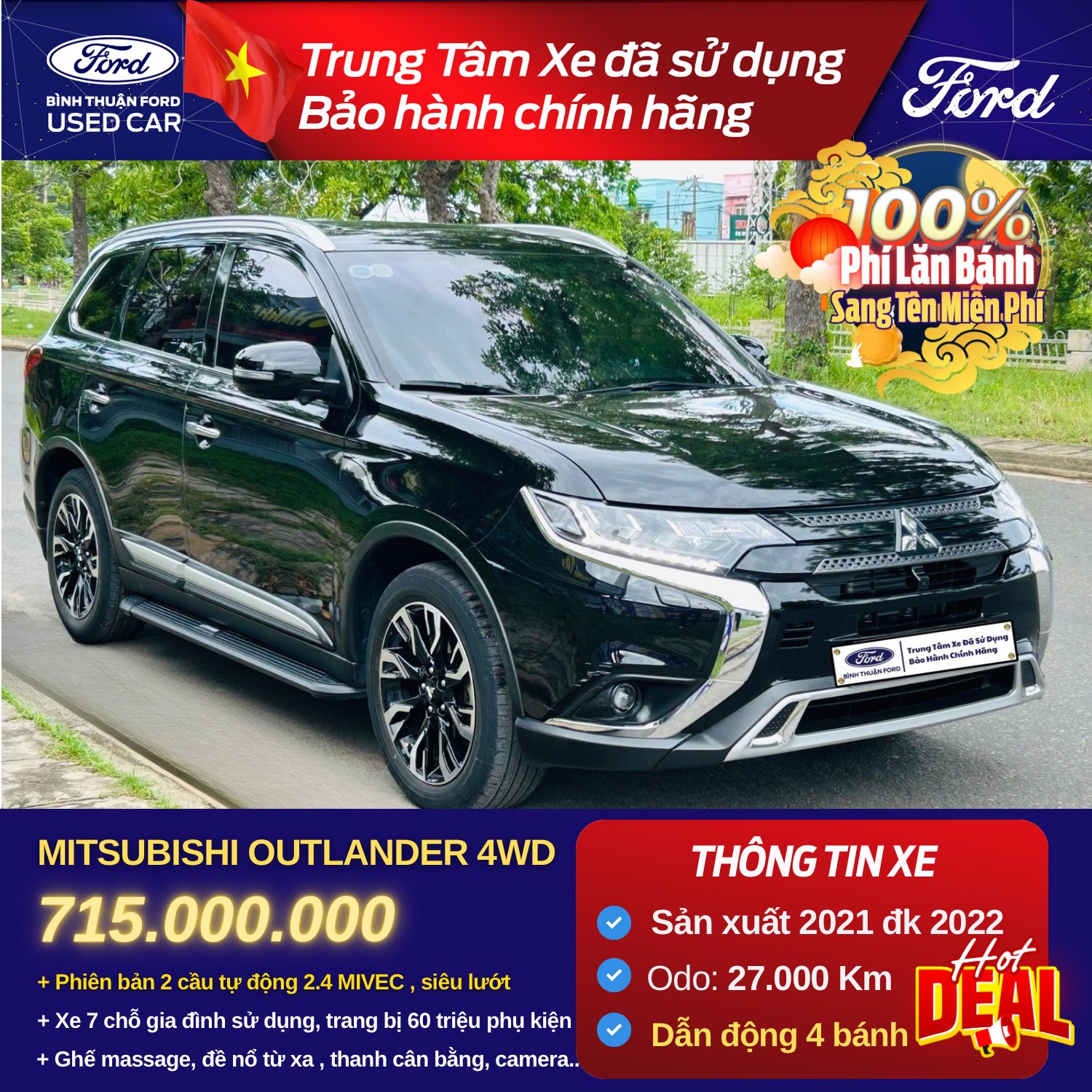 Hình ảnh xe MITSUBISHI OUTLANDER 4WD
