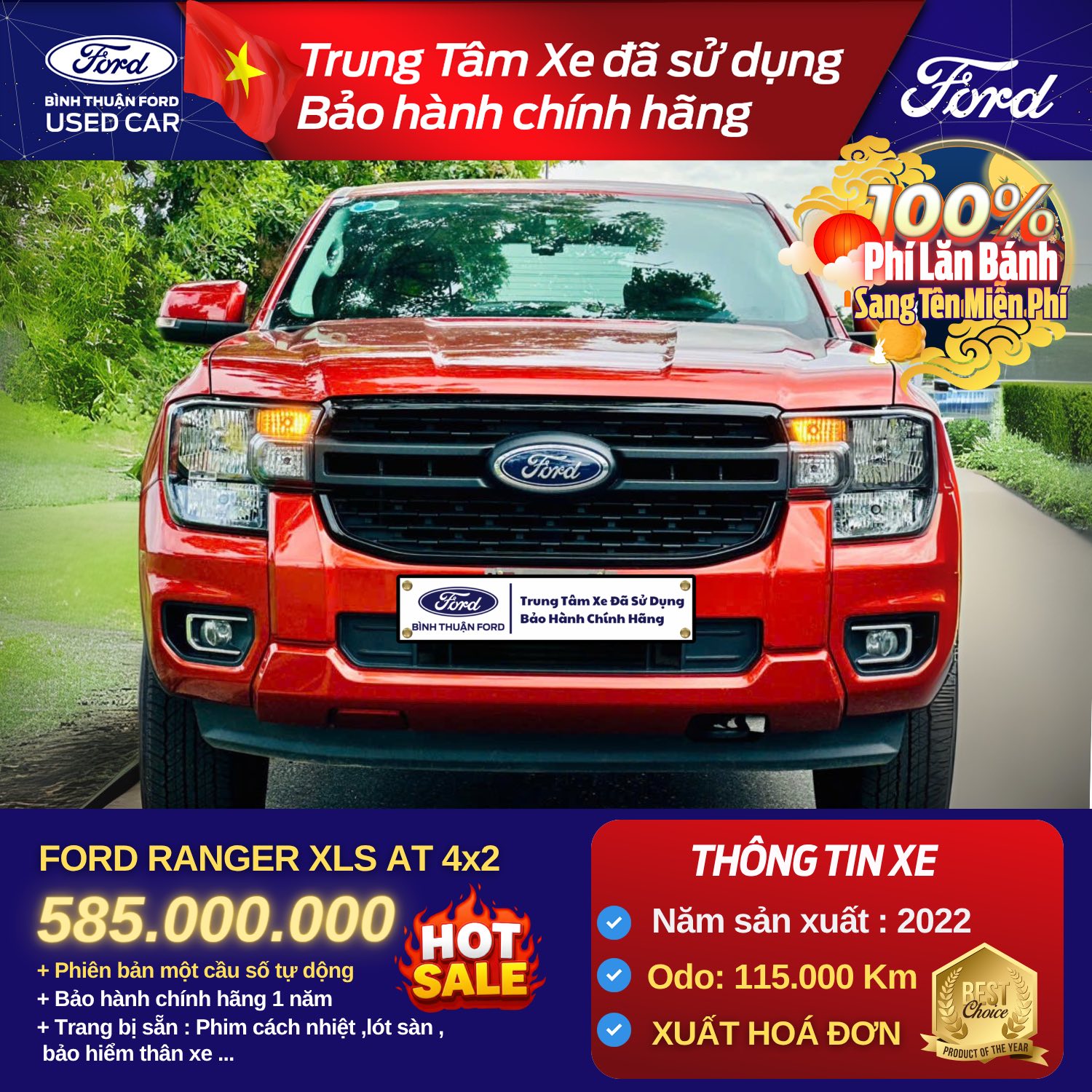 Hình ảnh xe FORD RANGER XLS AT 4X2