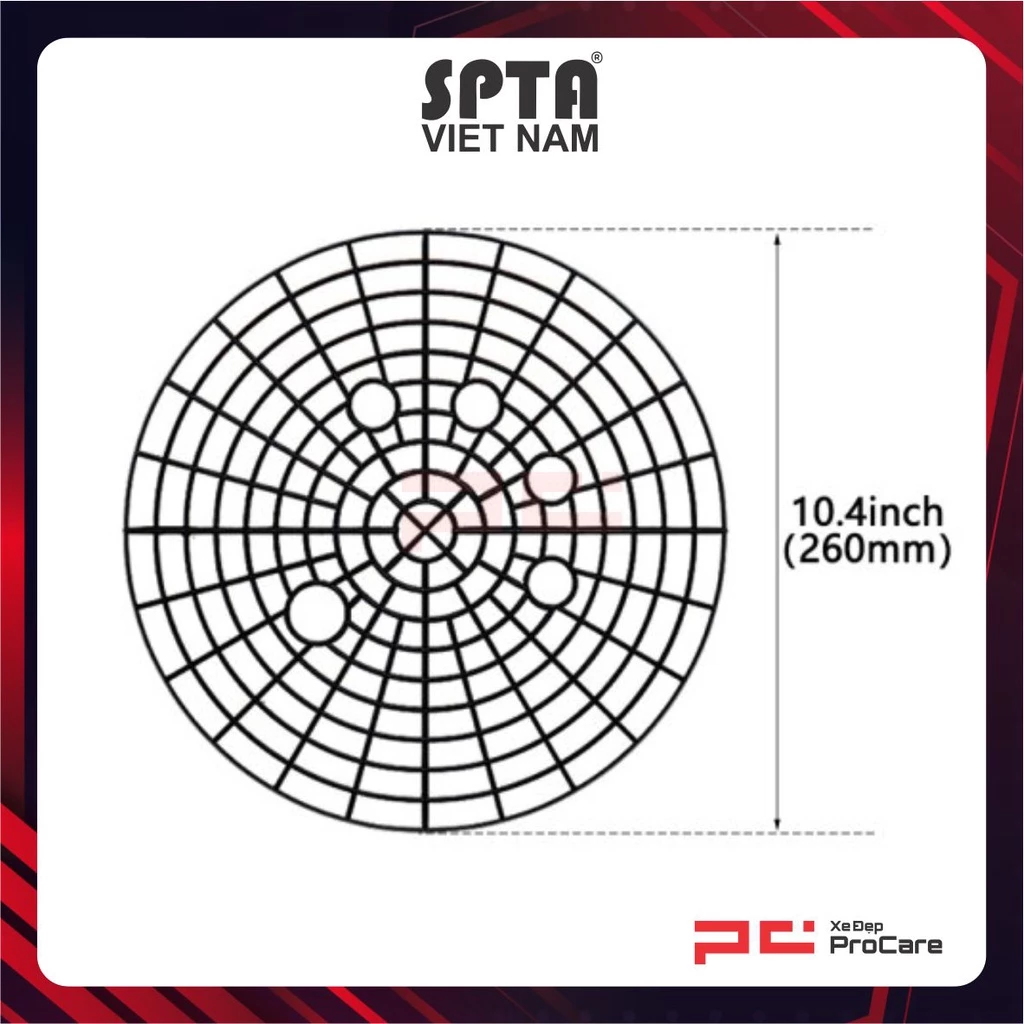 Hình ảnh xe Lưới gạt bụi cát - SPTA 26cm da. - CWFSS