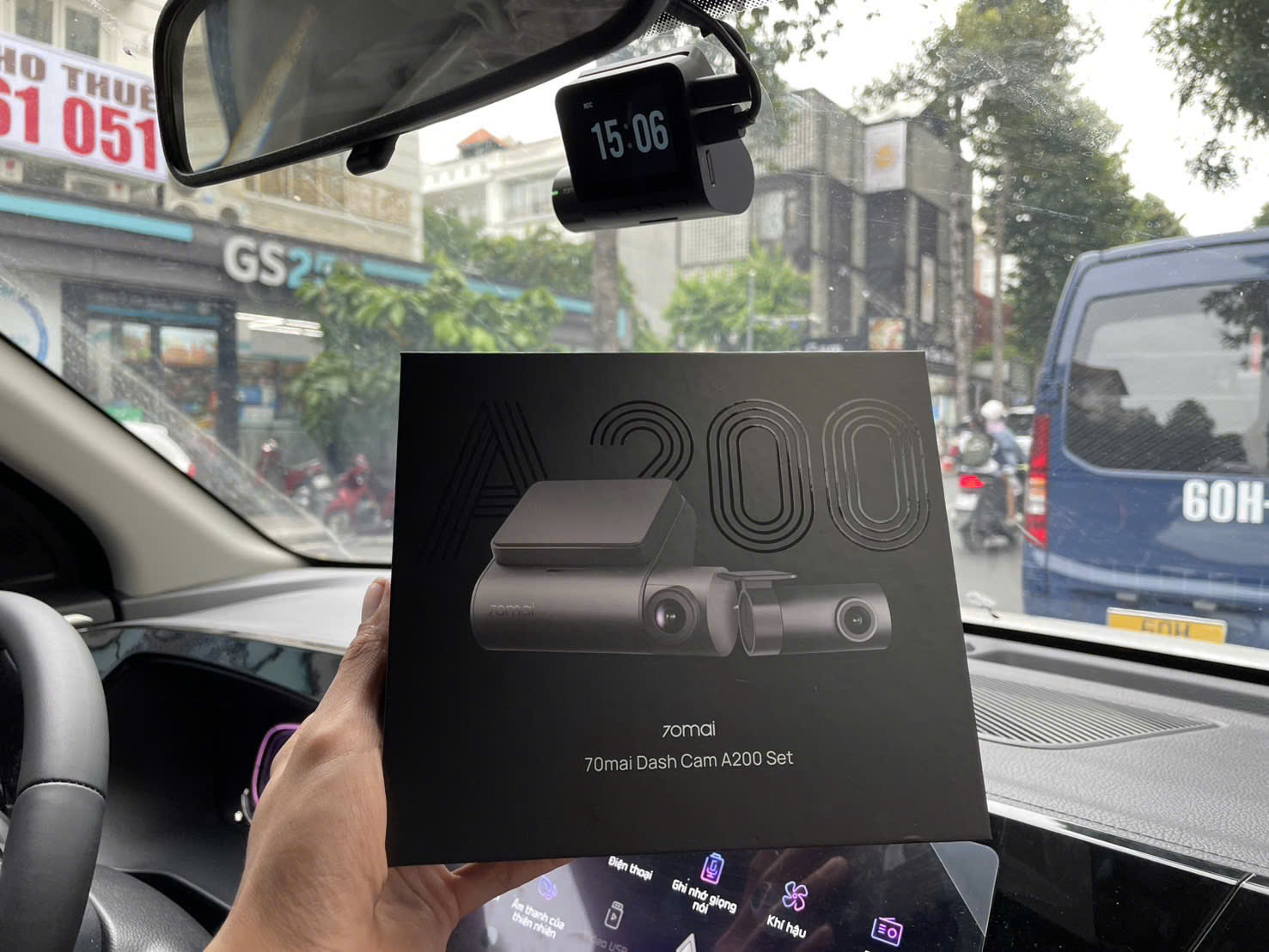 Hình ảnh xe Camera hành trình 70mai A200 ghi hình 2 kênh giá rẻ