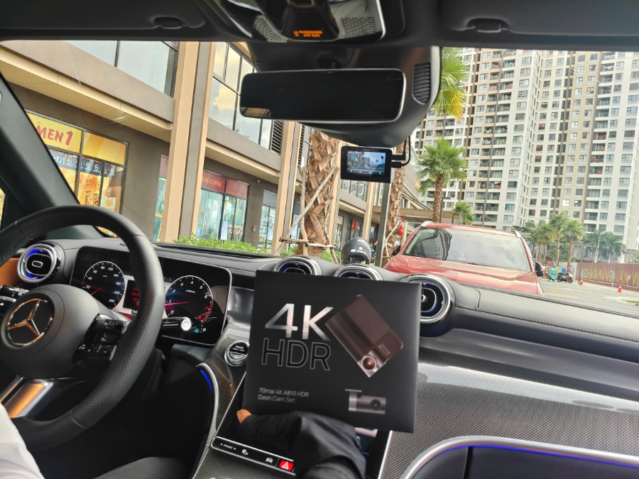 Hình ảnh xe Camera hành trình 70mai A810 ghi hình 4K Kết nối 4G