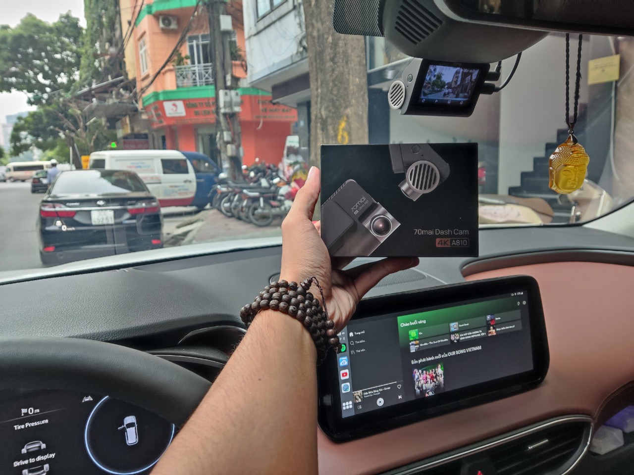 Hình ảnh xe Camera hành trình 70mai A810 ghi hình 4K Kết nối 4G