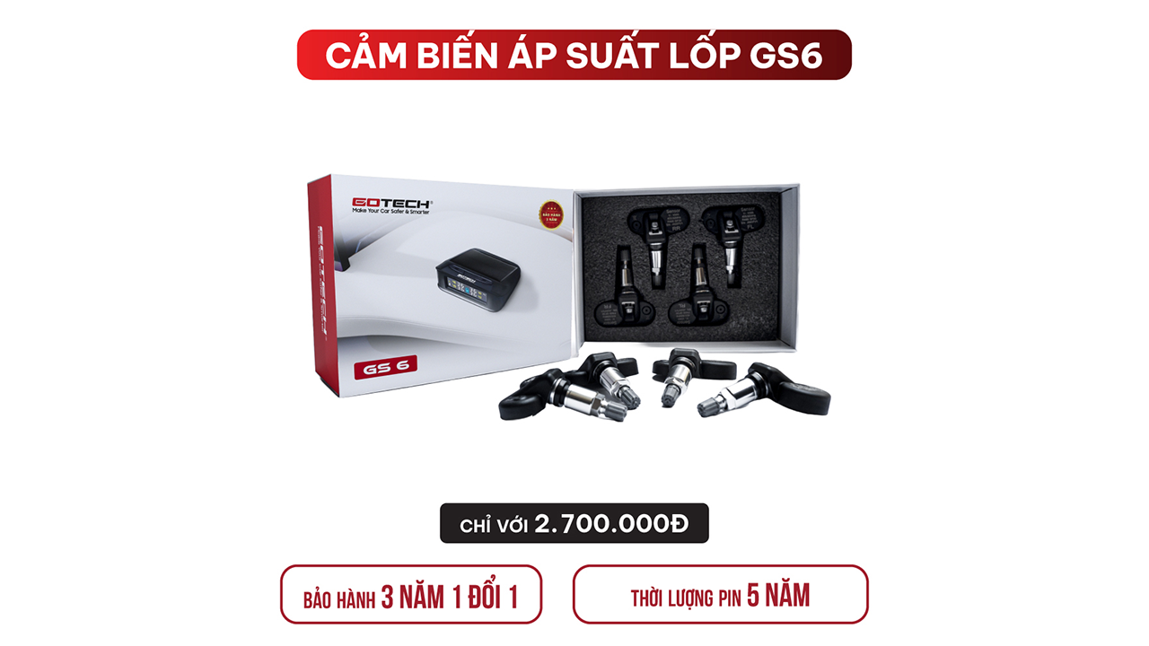 Hình ảnh xe Cảm biến áp suất lốp Gotech GS6