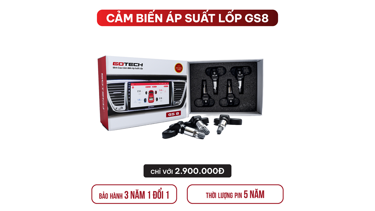 Hình ảnh xe Cảm biến áp suất lốp Gotech GS8