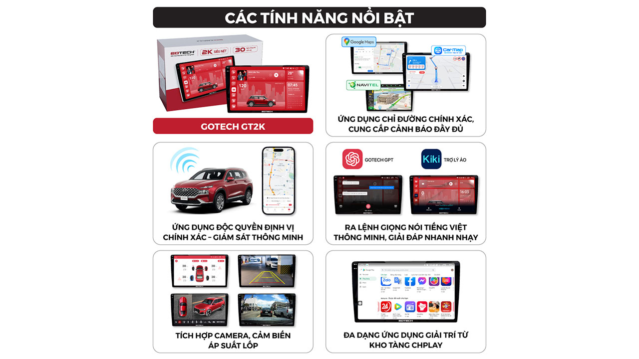 Hình ảnh xe  Màn hình ô tô thông minh GOTECH GT2K