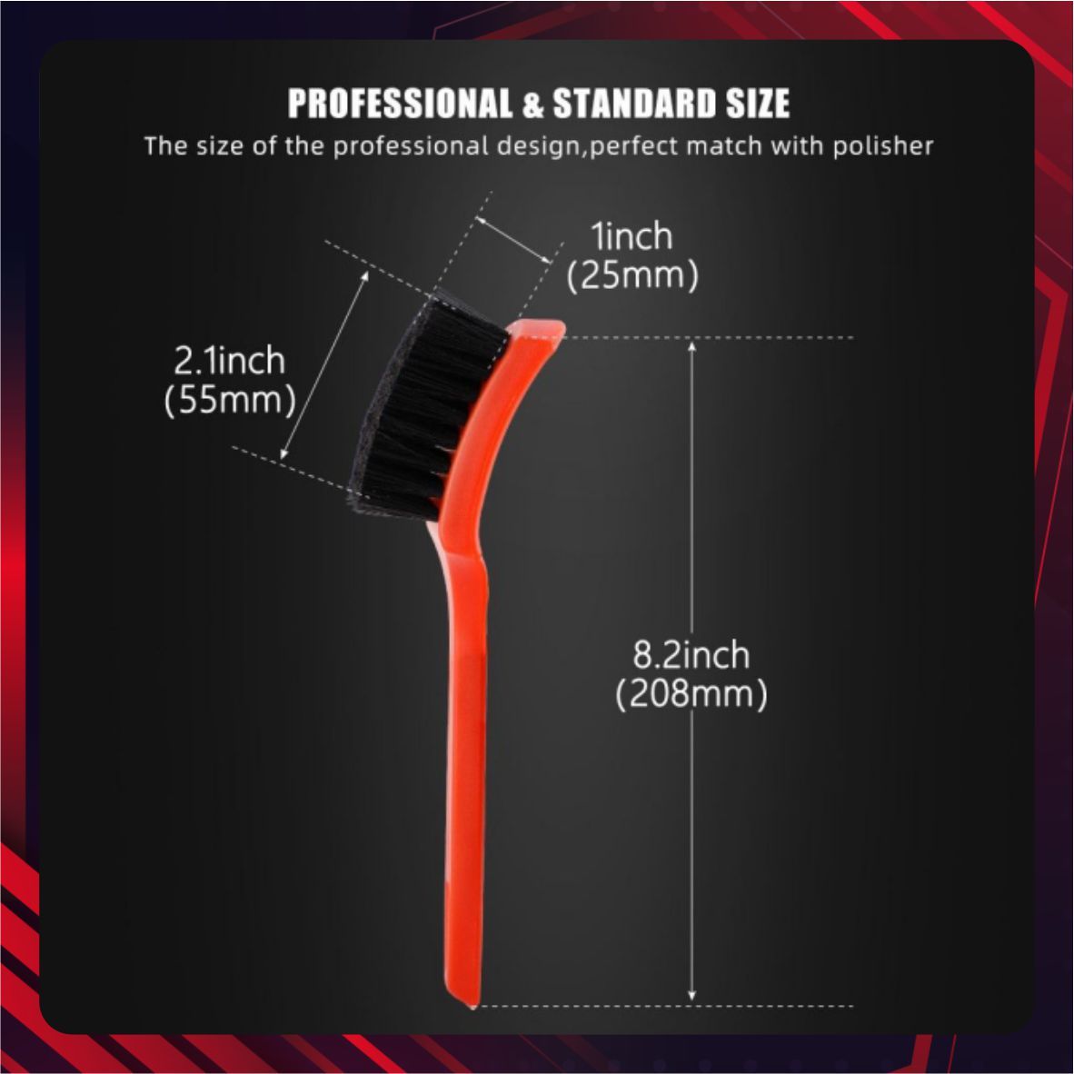 Hình ảnh xe Bàn chải làm sạch bề mặt lốp ô tô (thân cam)- SPTA - BRFCD08