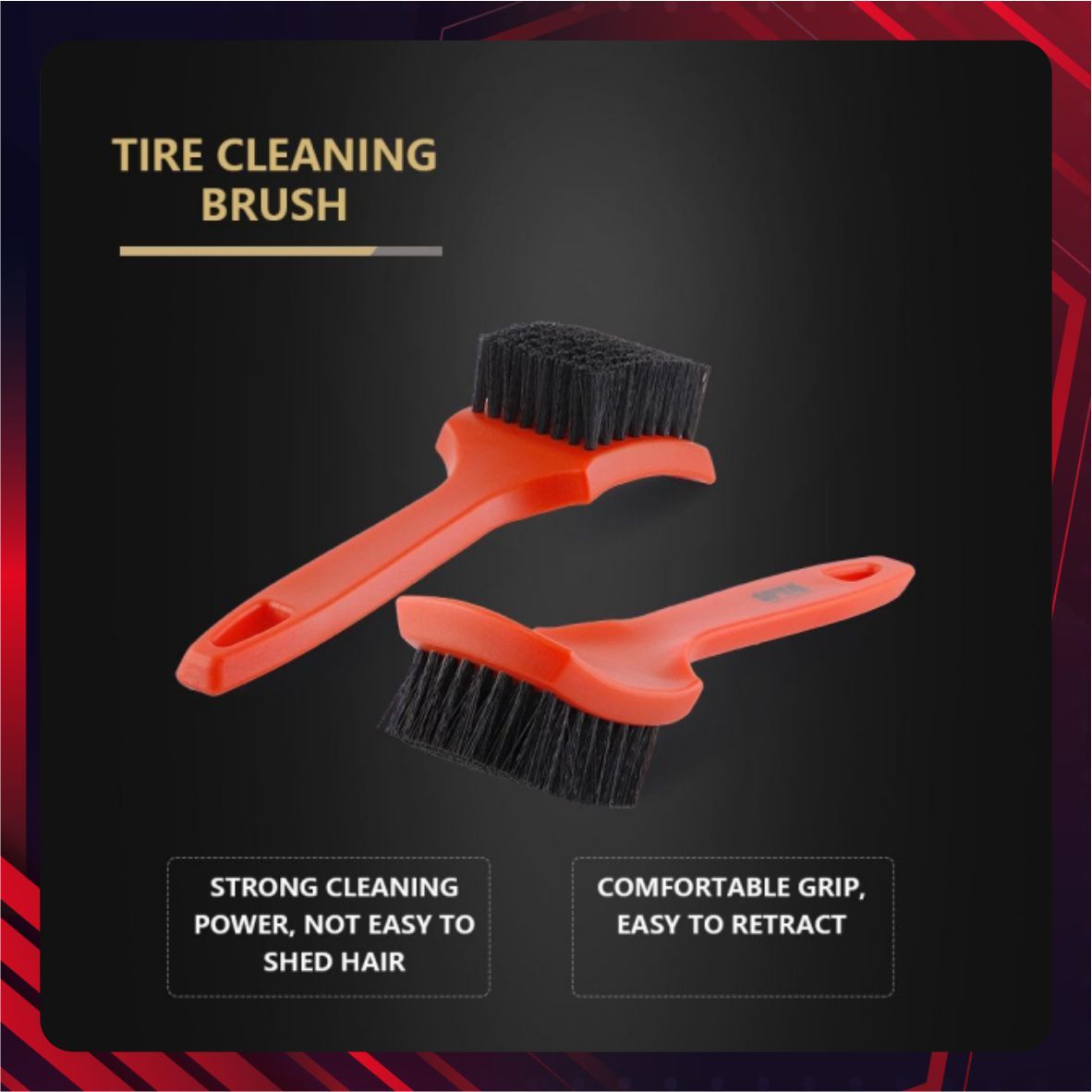Hình ảnh xe Bàn chải làm sạch bề mặt lốp ô tô (thân cam)- SPTA - BRFCD08