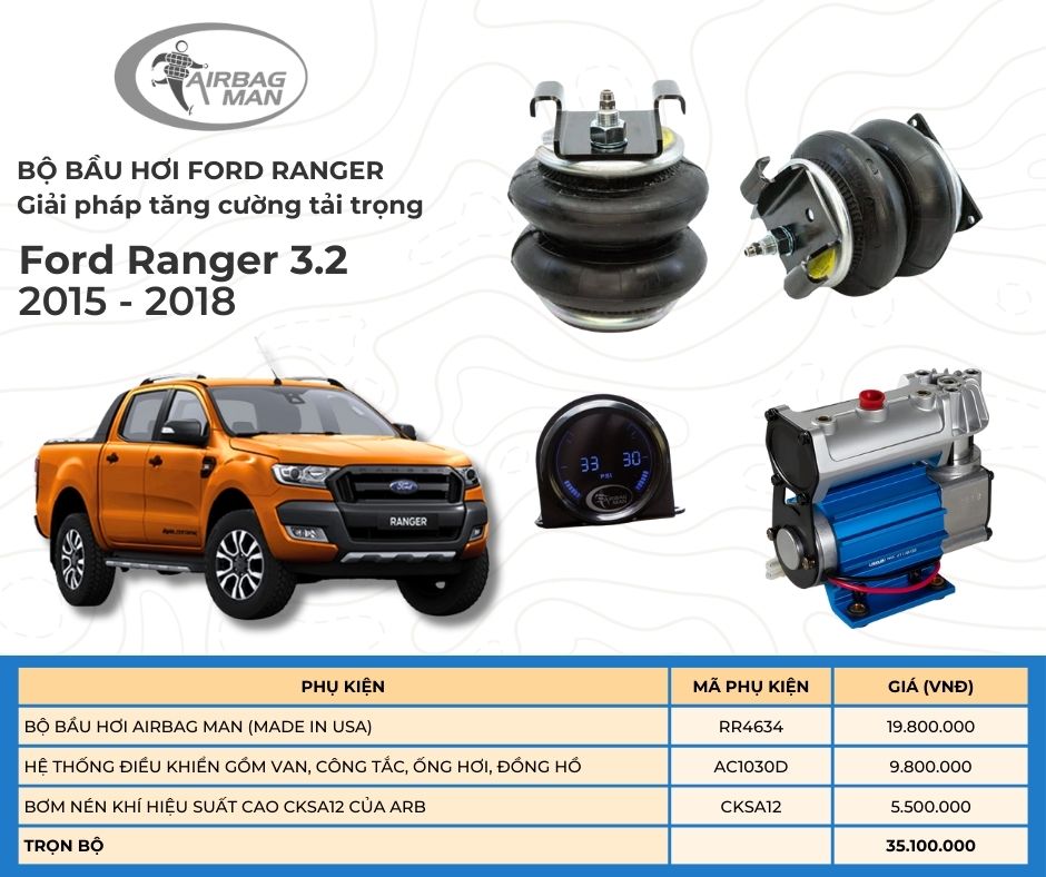 Hình ảnh xe Bầu hơi Airbag Man dành cho Ford Ranger