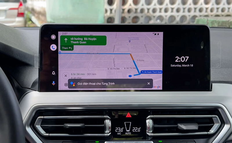 Android Auto hoạt động đơn giản tương thích trực tiếp với điện thoại