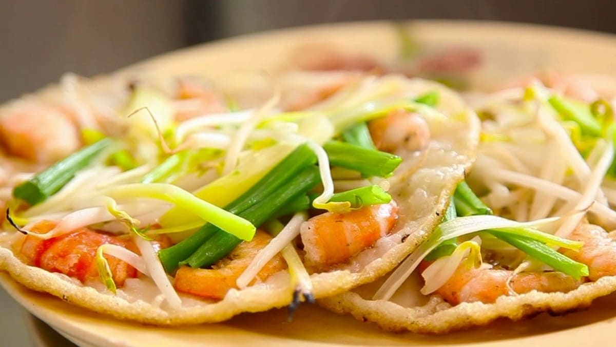 Bánh xèo tôm nhảy