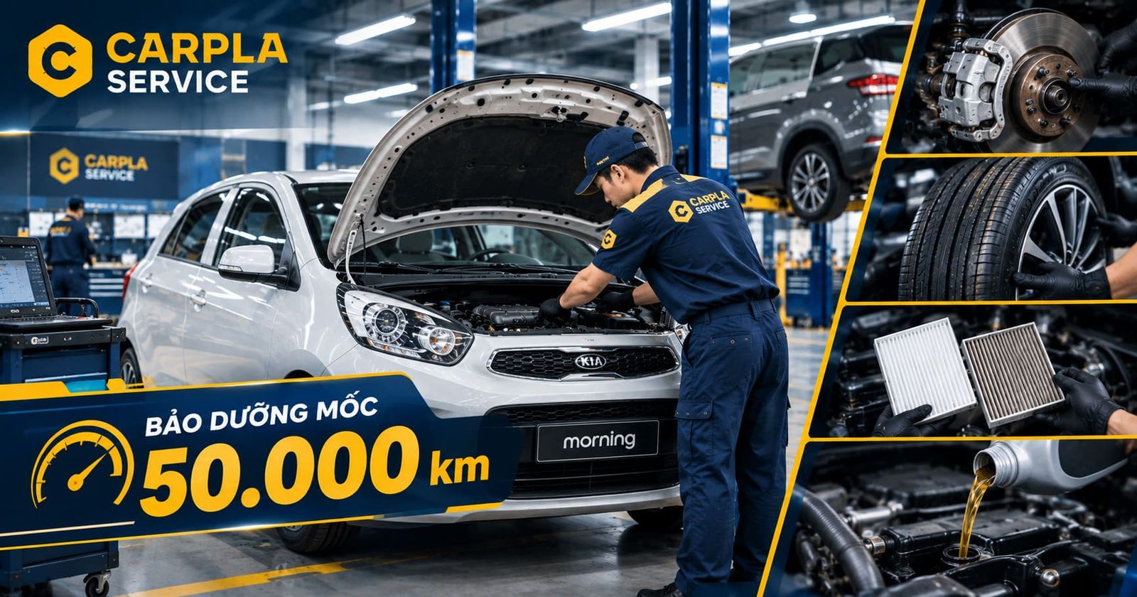 Bí quyết bảo dưỡng ô tô 50000km giúp xe luôn mới