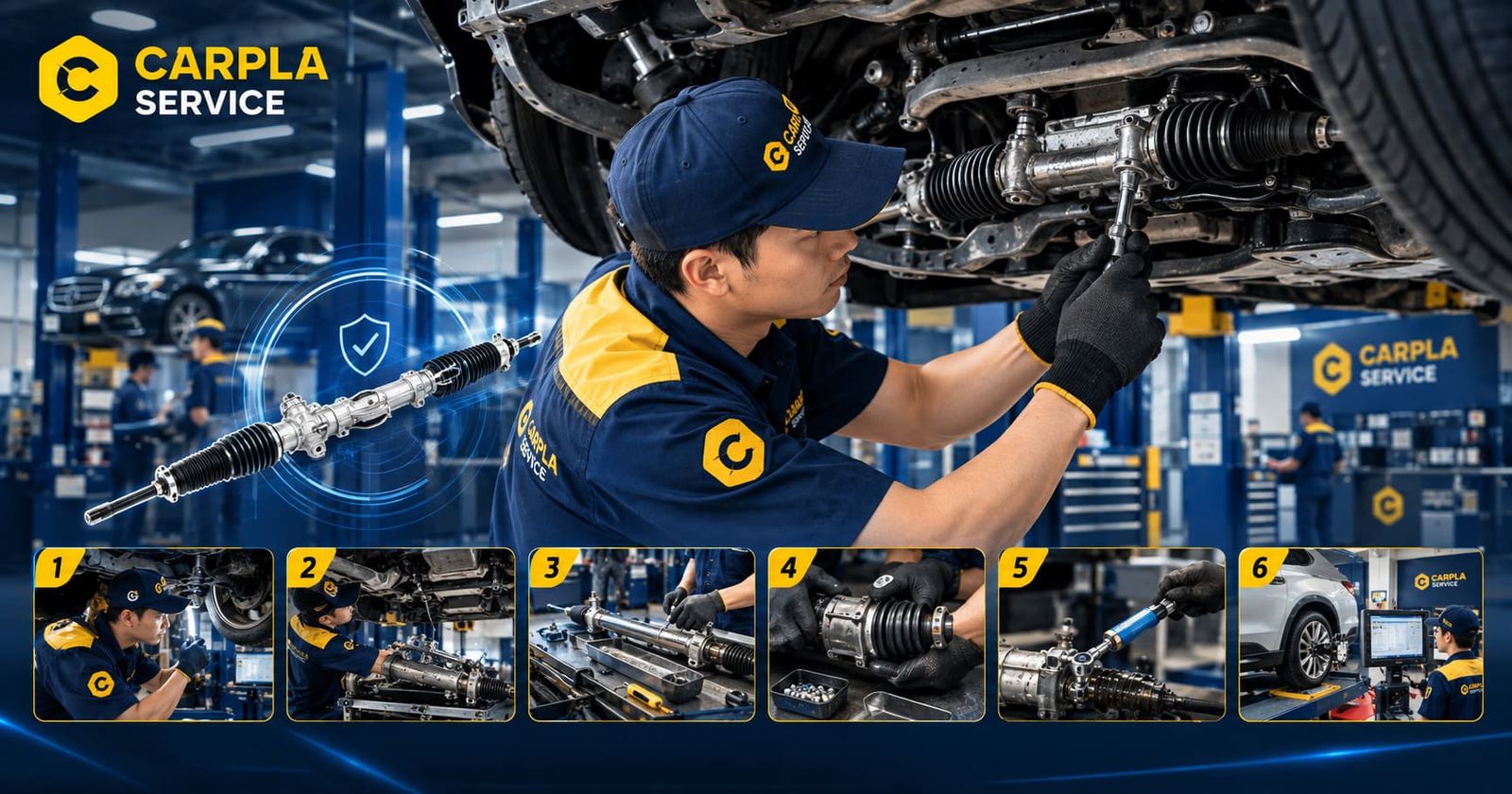 Quy Trình Bảo Dưỡng Thước Lái Ô Tô Tránh Rơ Giật