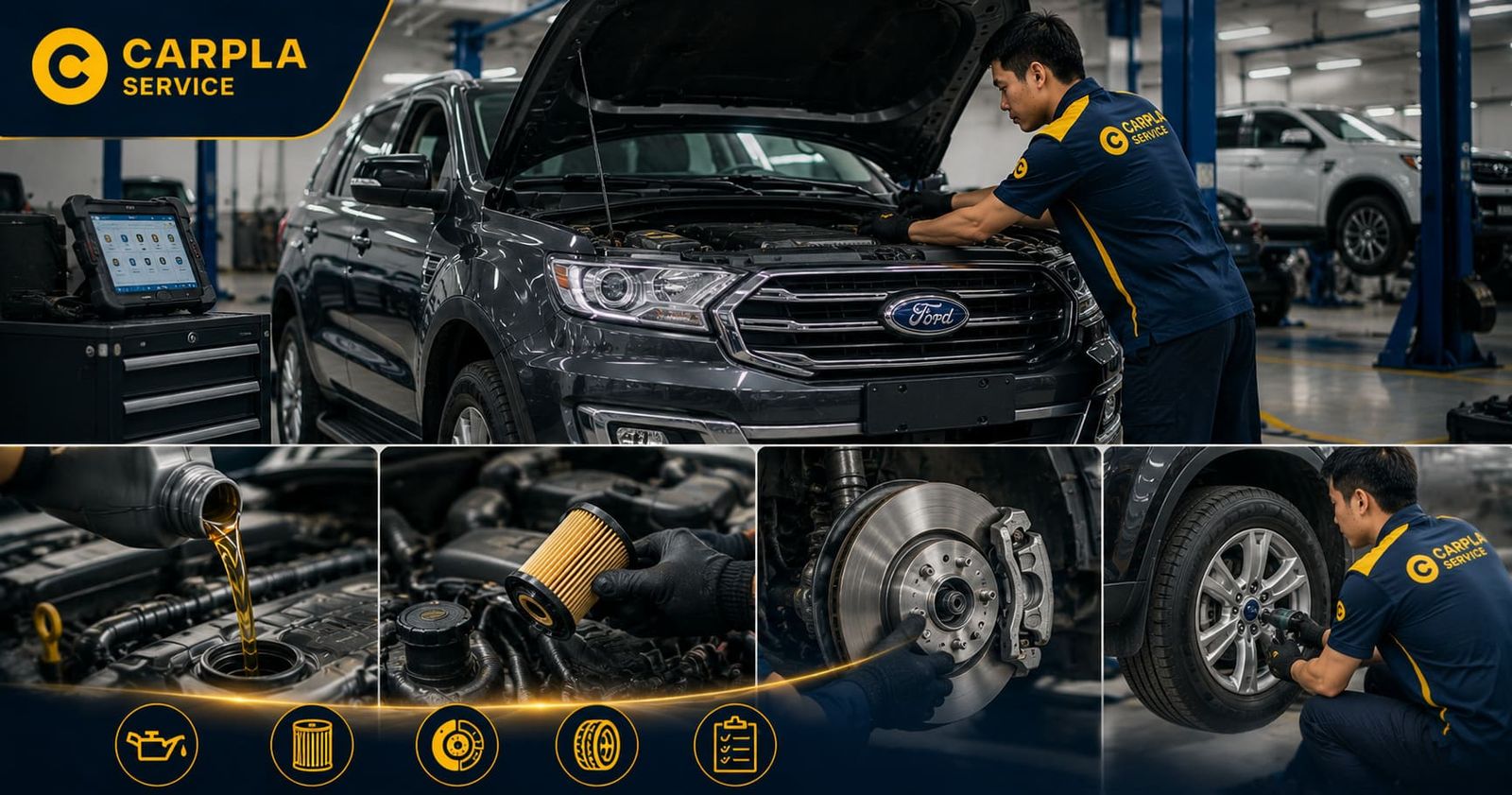 Cẩm Nang Bảo Dưỡng Xe Ô Tô Ford & Địa chỉ bảo dưỡng uy tín