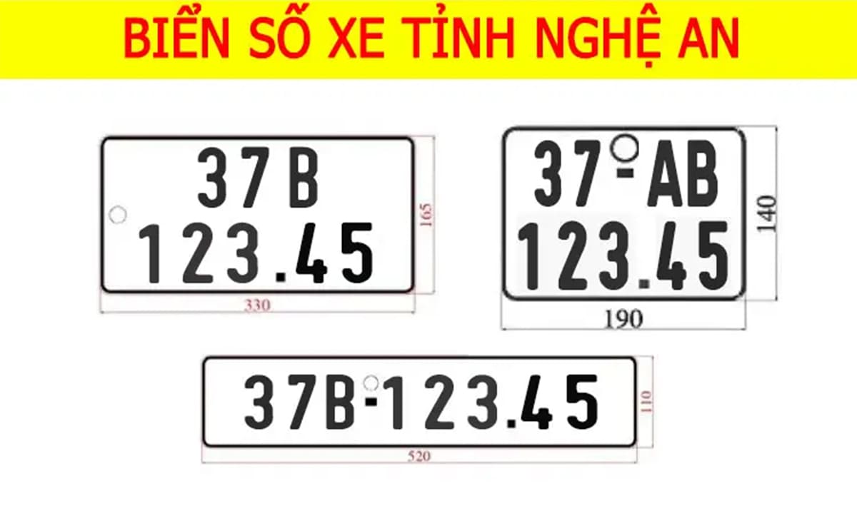 Biển số 37 là của Nghệ An