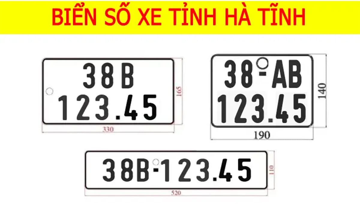Biển số 38 là của Hà Tĩnh