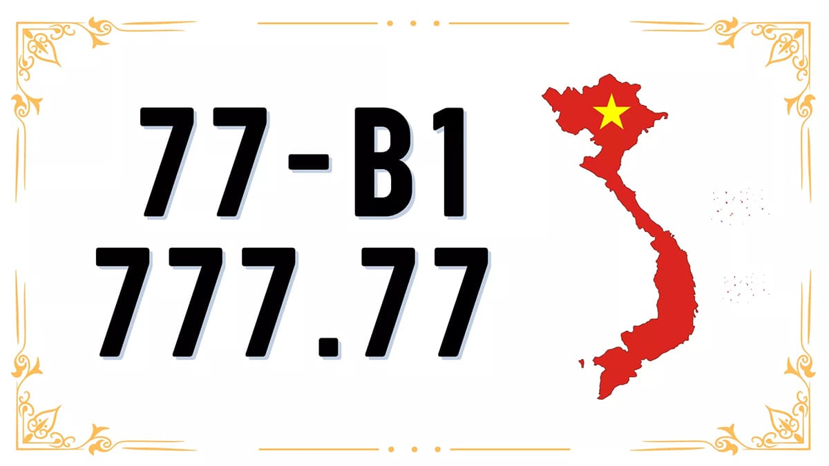 Biển số xe 77 là tỉnh nào?