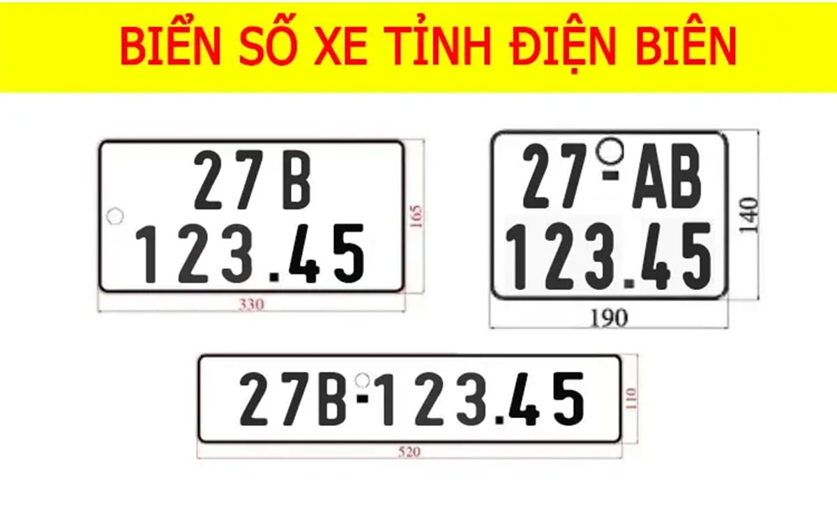 Giới thiệu chung về biển số xe 27