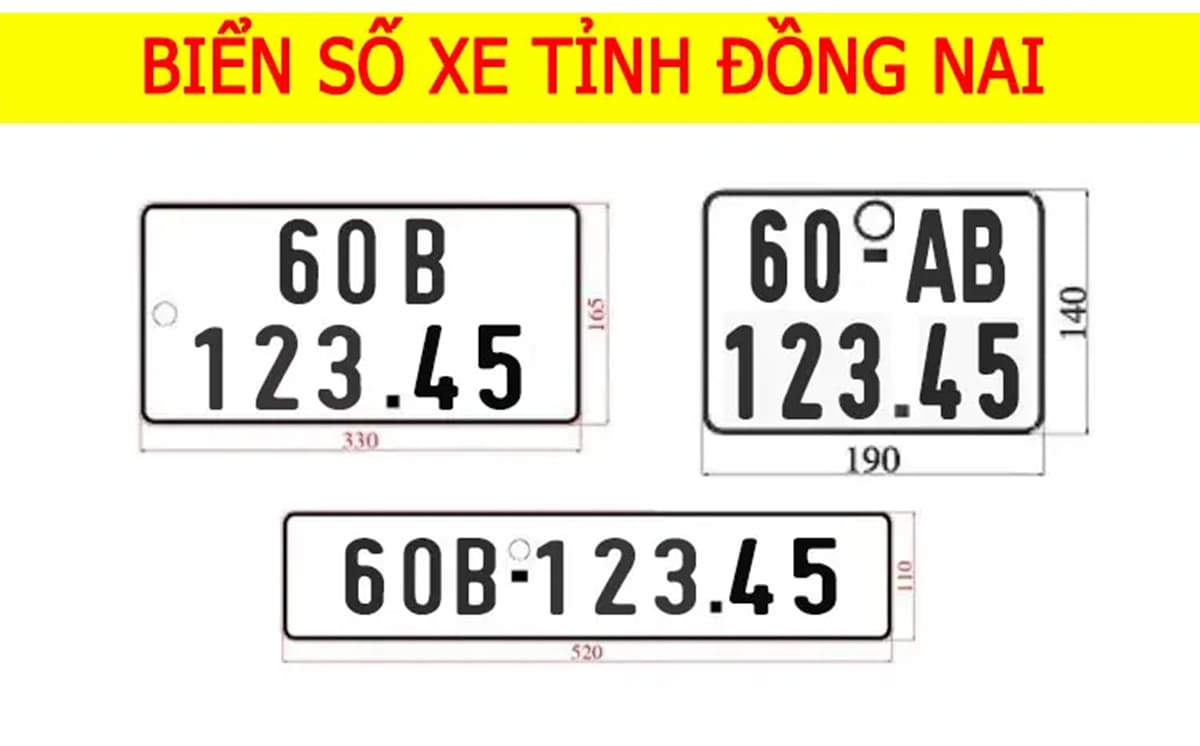 Biển số xe 60 là tỉnh nào? biển 60 là của Đồng Nai