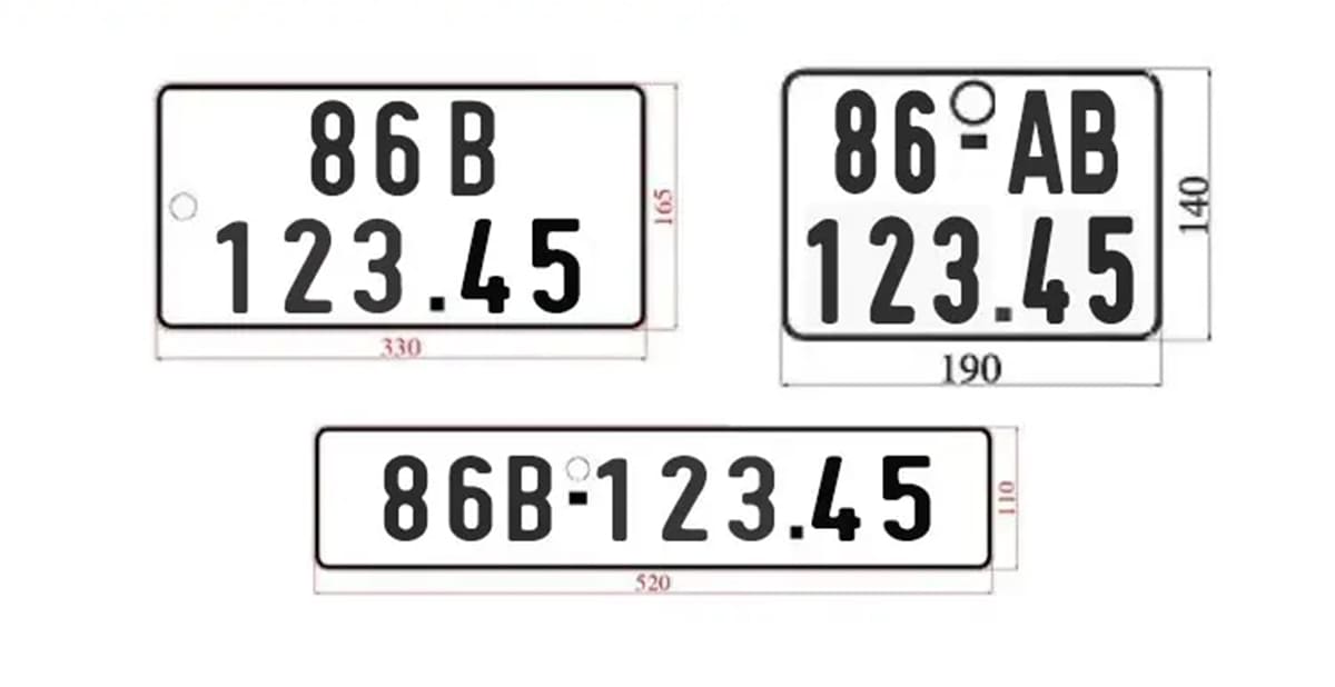 Biển số xe 86 là tỉnh nào?