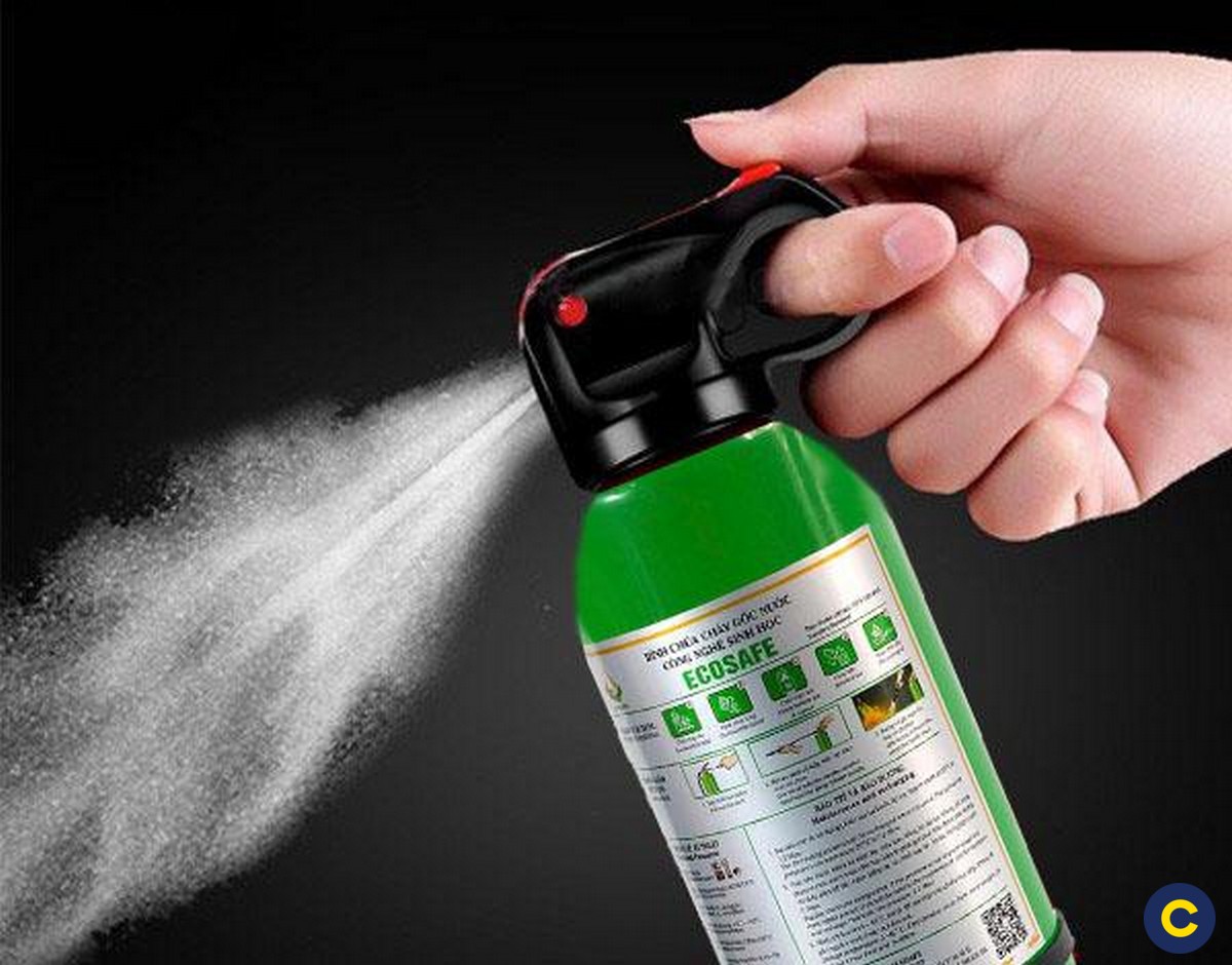 Bình cứu hỏa mini cho ô tô dạng bột khô