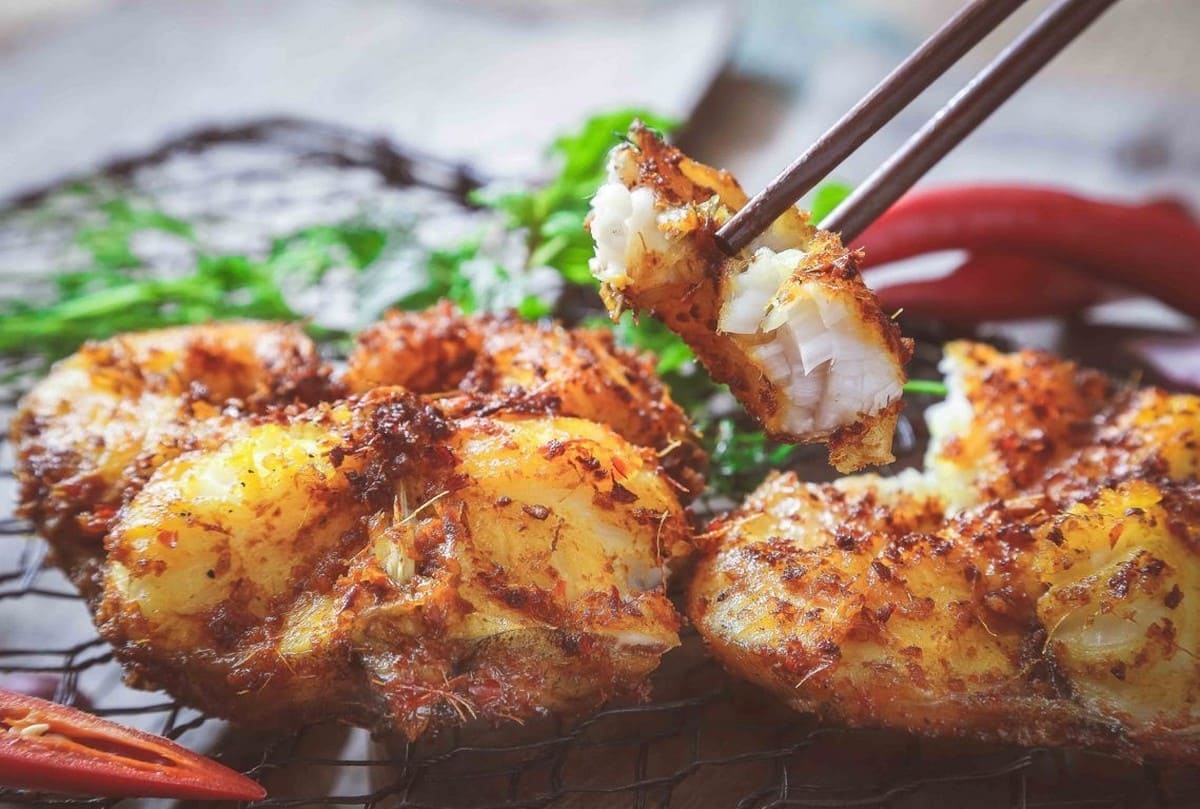 Cá hồ Đại Lải nướng