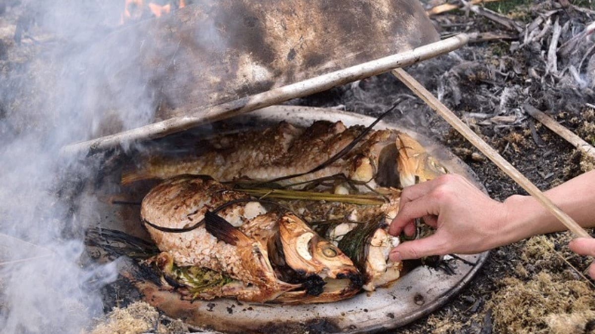 Cá nướng úp chậu