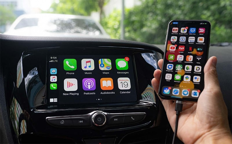 Cách kết nối Apple Carplay có dây