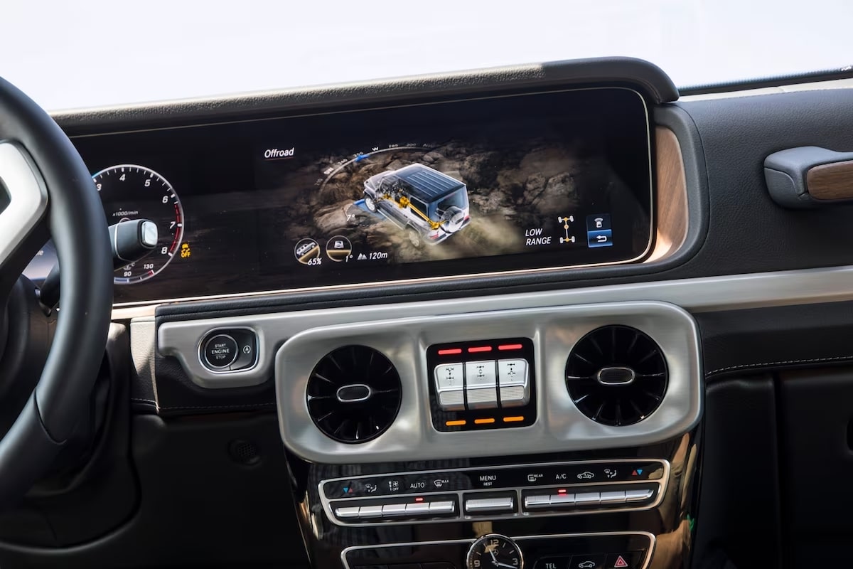 Công nghệ an toàn tích hợp cho G63 đều đúng chuẩn "Ông vua địa hình"