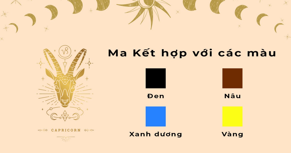 Cung Ma Kết hợp với màu gì?