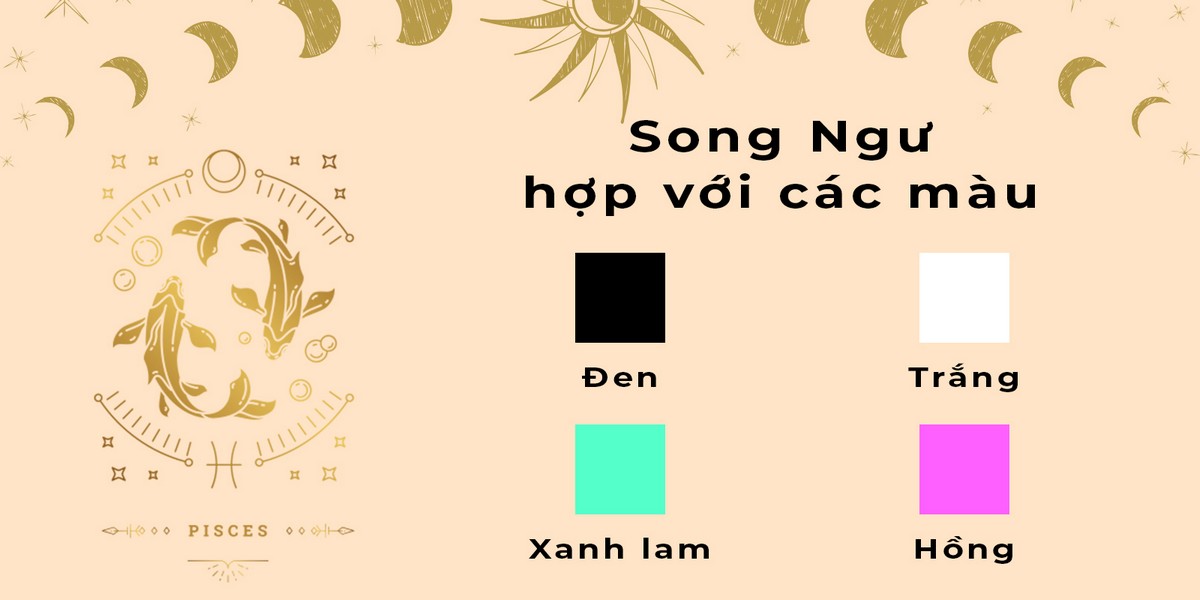 Cung Song Ngư hợp với màu gì?