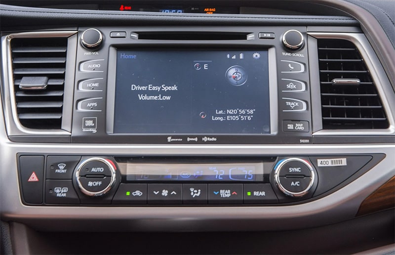 Đánh giá nội thất xe Toyota Highlander 2019