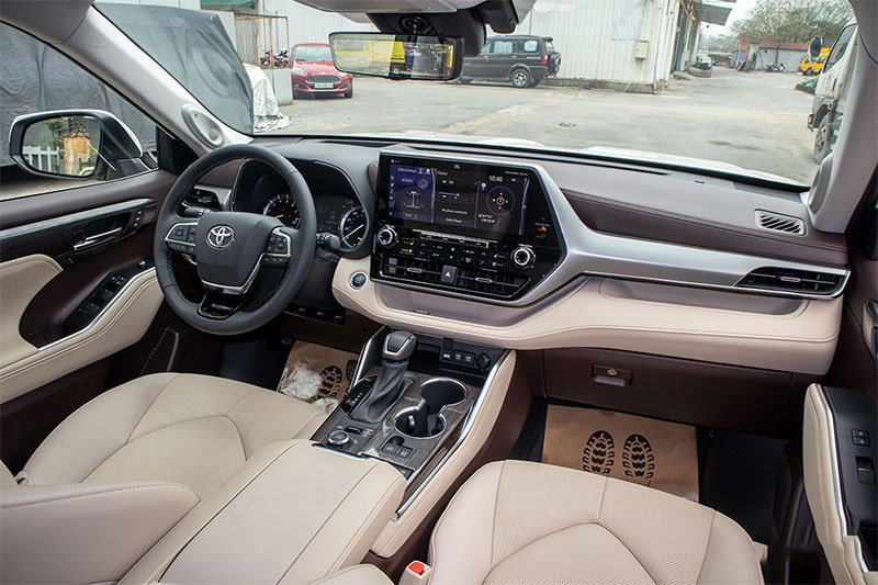 Đánh giá nội thất xe Toyota Highlander 2021