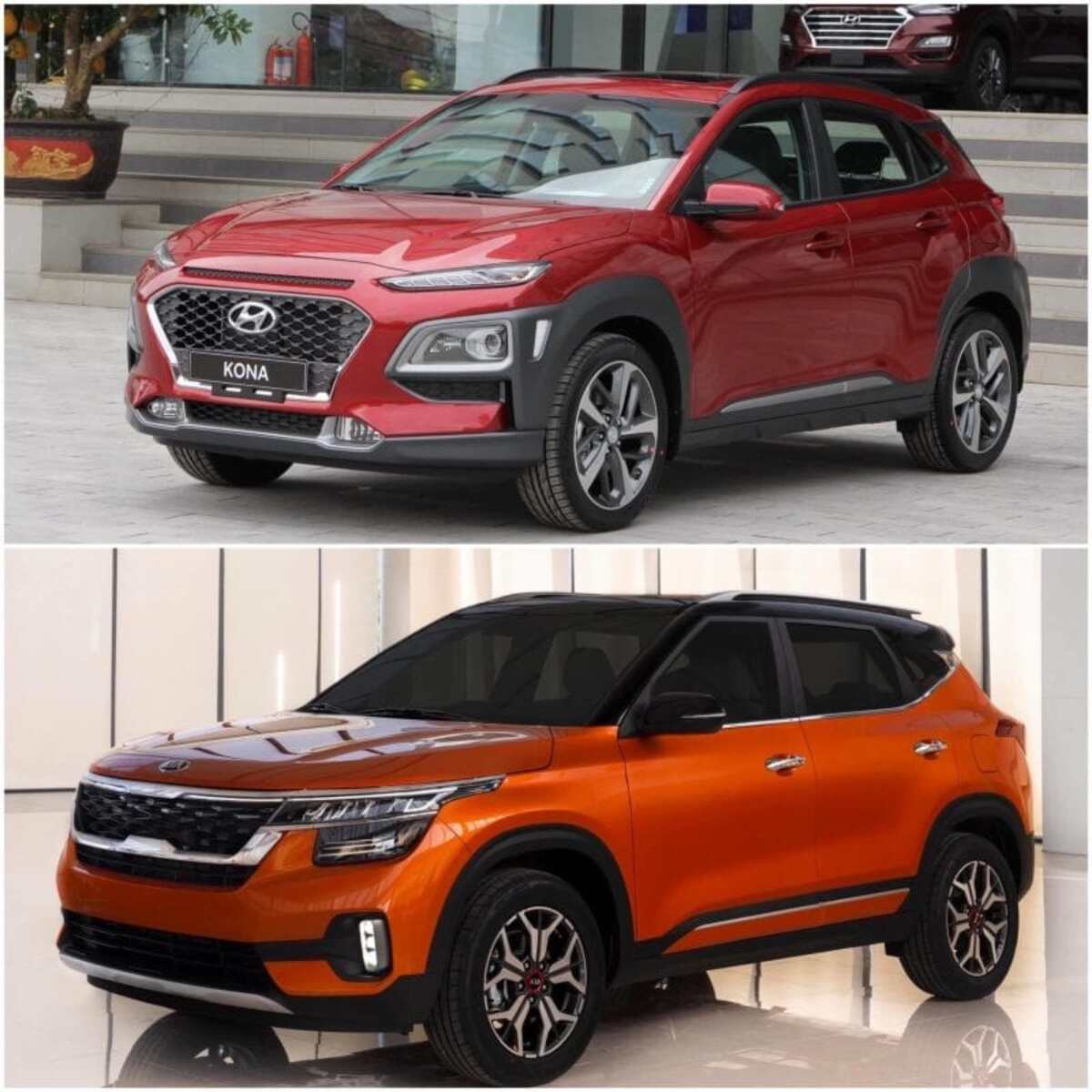 Kia Seltos Premium 2020 và Hyundai Kona 1.6 Turbo 2020 có mức giá bán vừa tầm với người tiêu dùng