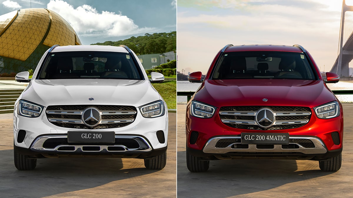 Giá xe GLC 200 ở hai phiên bản có sự chênh lệch rõ rệt