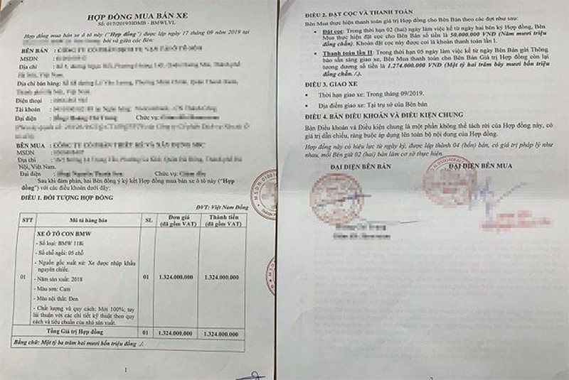 Hợp đồng phải công chứng