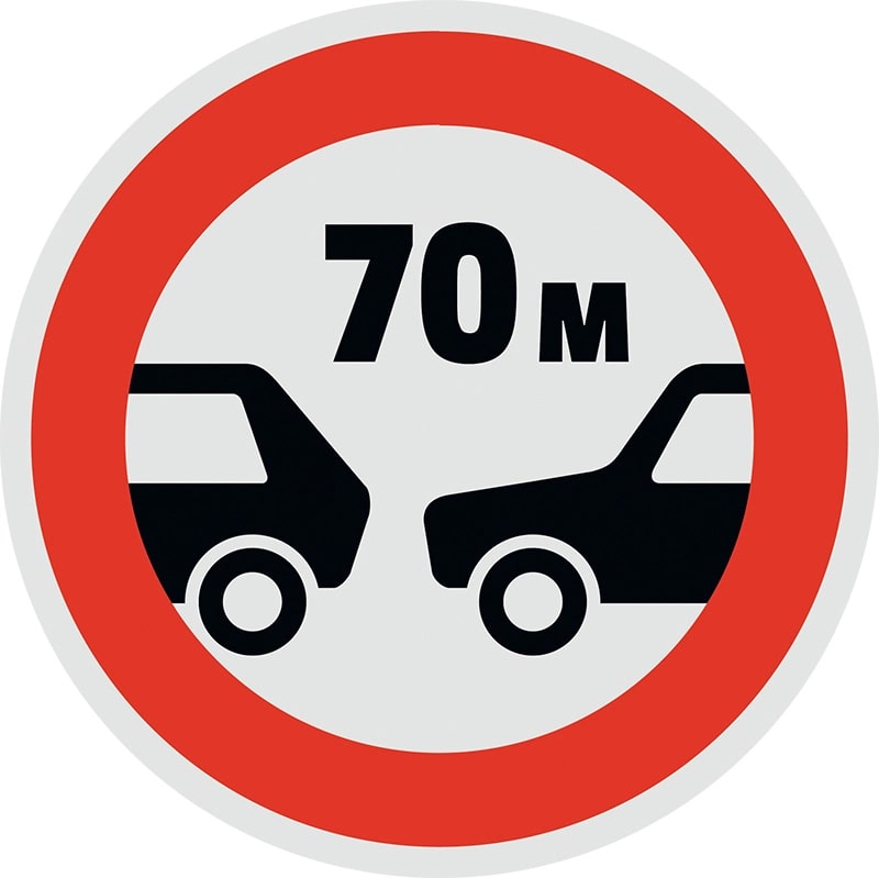 Khoảng cách an toàn giữa 2 xe