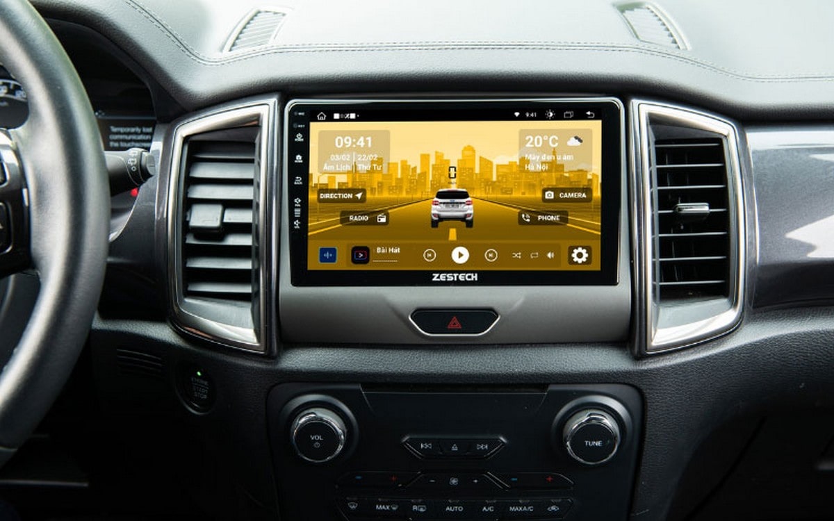 Màn hình ô tô Zestech có thiết kế hiện đại